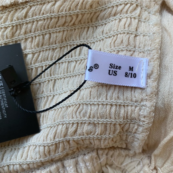 Vivimos Short cotton summer dress, sleeveless, with front bow tube dr… - Picture 7 of 12